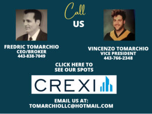 Call us, Frederic and Vincenzo Tomarchio for Finksburg, MD commercial space for lease. Click here to see our spots (CREXI). Email us at TomarchioLLC@hotmail.com